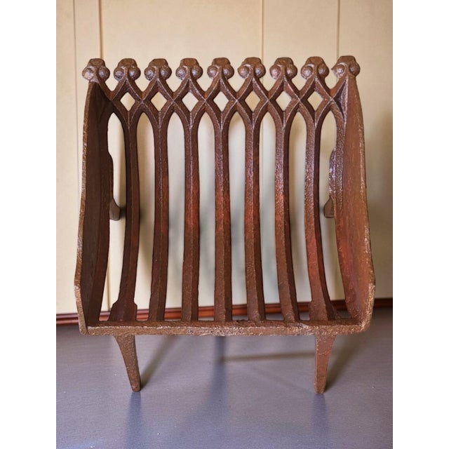 Cast Iron Fireplace Log Holder, 1890s For Sale - Image 5 of 7