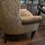 Pair of Custom Made Wingback Chairs in Paisley Corduroy, Perfect Condition For Sale - Image 9 of 12