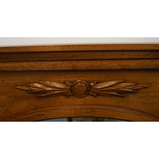 Late 20th Century Davis Cabinet Co. Adriano Cherry Italian Neoclassical Tuscan Style 20" Mirror 506 For Sale - Image 5 of 9