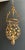 Mid-Century Modern 1940s Large gilded metal lantern with foliage decorations by Signe Palladio for Maison Baguès For Sale - Image 3 of 12