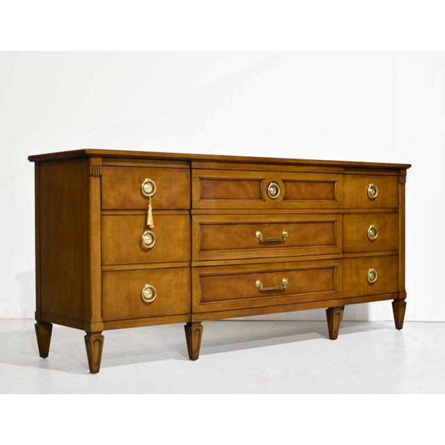 Transitional Mid Century Transitional Dresser or Sideboard by Henredon Furniture For Sale - Image 3 of 14