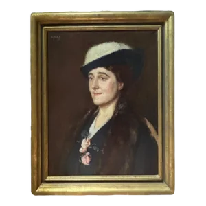 Vintage Duncan McGregor Whyte Portrait of a Lady Oil on Canvas Painting