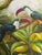 Late 20th Century Vintage Late 20th Century Toucans in Paradise Tropical Print in Ornate Gold Baroque Frame — Curated by Turtle and Crane Reproduction For Sale - Image 5 of 9
