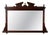 Large Victorian Carved Mahogany Overmantel Mirror with Architectural Pediment For Sale