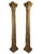 Carved and Gilded Wooden Columns with Figural Bases, 1920, Set of 2 For Sale - Image 4 of 10