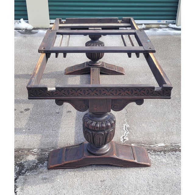 19th Century Jacobean Large Antique Refectory Dining Table For Sale - Image 14 of 17