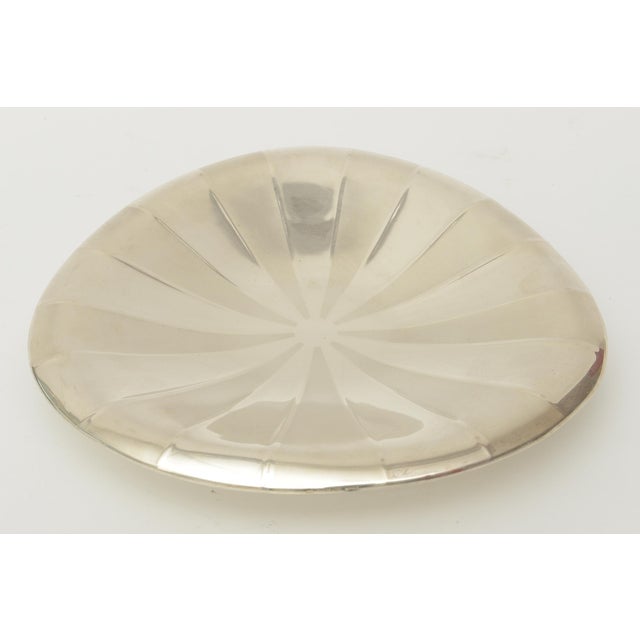 Los Castillo Mid Century Modern Silver- Plate Footed Bowl, Germany, 1950's For Sale - Image 4 of 10