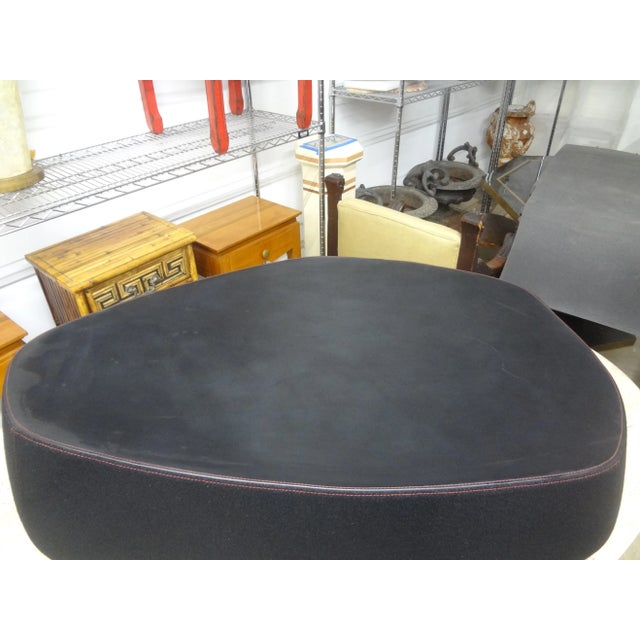 Black 1980s Italian Postmodern Sculptural Bench or Pouf by Moroso For Sale - Image 8 of 13