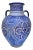 Blue Vase W/ Andalusian Motif For Sale