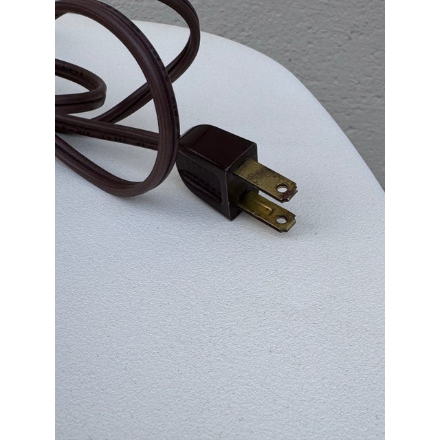 Glass Vintage 1960s Brass Gooseneck Desk Lamp Milk Glass Dome Shade Mid-Century Modern Task Light For Sale - Image 7 of 12