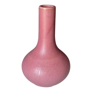 Antique Arts & Crafts Era Mulberry Fulper Glazed Art Pottery Vase Early 20th C. For Sale