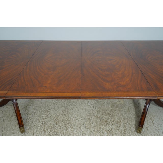 Jonathan Charles Large Mahogany Dining Room Table For Sale - Image 15 of 18