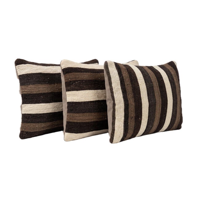 This beautiful 16'' x 24'' pillow cover set was made from authentic Turkish Kilim pieces. Bright colors of wool adorn the...