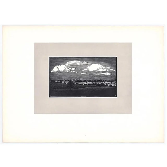 Asa Cheffetz (1896-1965) wood engraving on paper. Signed and dated in block lower center: “Cheffetz ’35." Sheet size 13 x...
