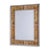 Made from silver leaf finished metal frames, the Bedford mirror is shown in monarch burl wood. Overall Measurements: 42"H...