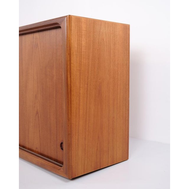 Brown Teak Sideboard with Sliding Doors by Edmund Jørgensen, 1960s For Sale - Image 8 of 15