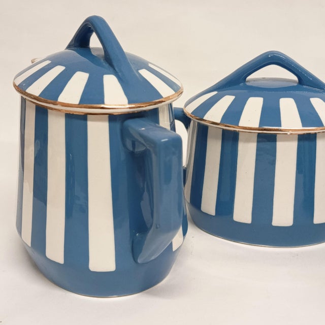 Fox Trott Tea Service by Sarreguemines, France, 1930s, Set of 6 For Sale - Image 4 of 18