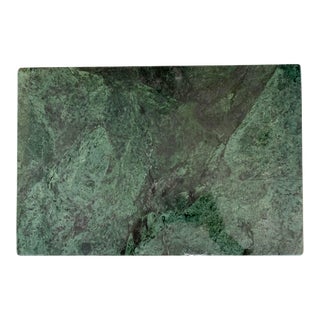 Vintage Green Marble Cheese Plate For Sale