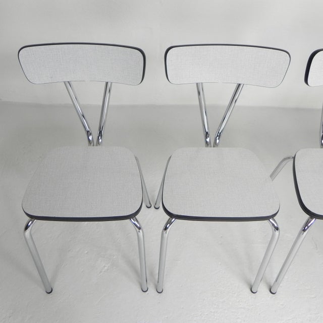 These four classic Formica chairs are, despite their age, in excellent condition. Will they be at your dining table soon?...