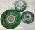 Early 20th Century Antique Chinese Export Famille Verte Covered Cup and Under-Plate Set For Sale - Image 5 of 12