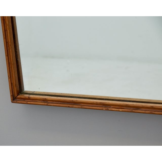 Vintage Italian Large Shield Shape Hardwood Framed Mirror For Sale In Detroit - Image 6 of 12