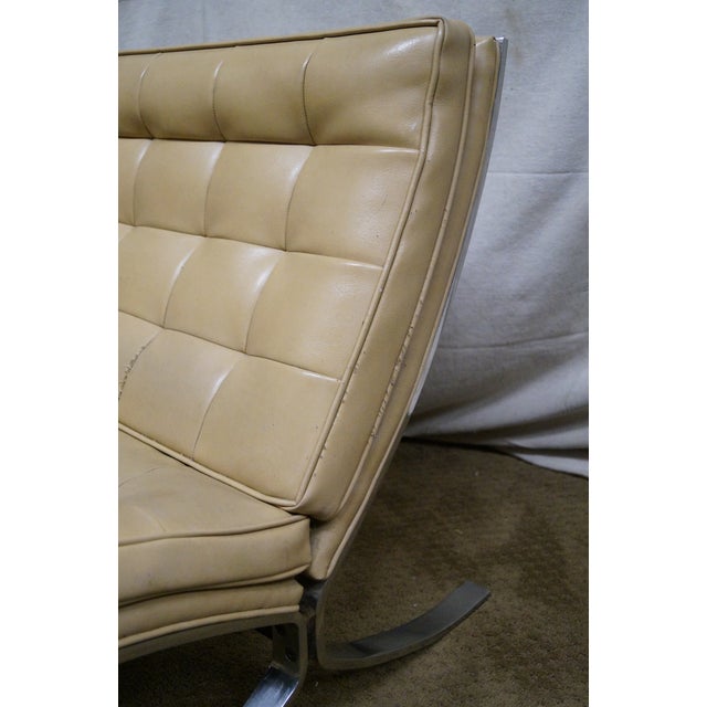 Vintage Chrome Frame Barcelona Style Chairs - Pair | Chairish