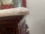 1990s Victorian Hand Carved Wood and Limestone Console Table For Sale - Image 9 of 12