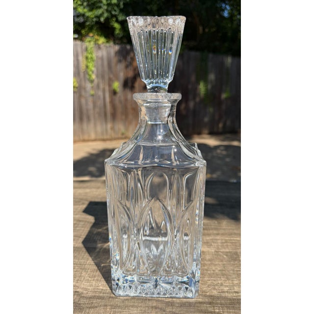 Late 20th Century Crystal Clear Industries Monarch Crystal Square Decanter Stopper For Sale - Image 11 of 12