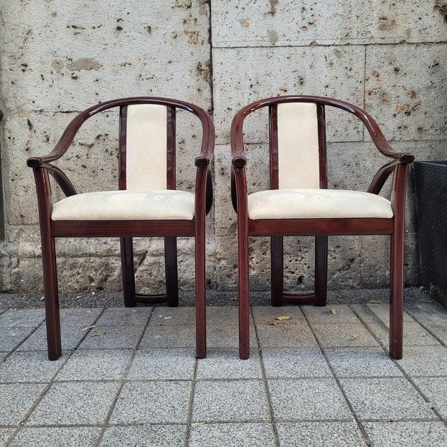 Art Deco Chairs Upholstered in Euphoria Cubista, Misia Paris, France, 1970s, Set of 4 For Sale - Image 4 of 18