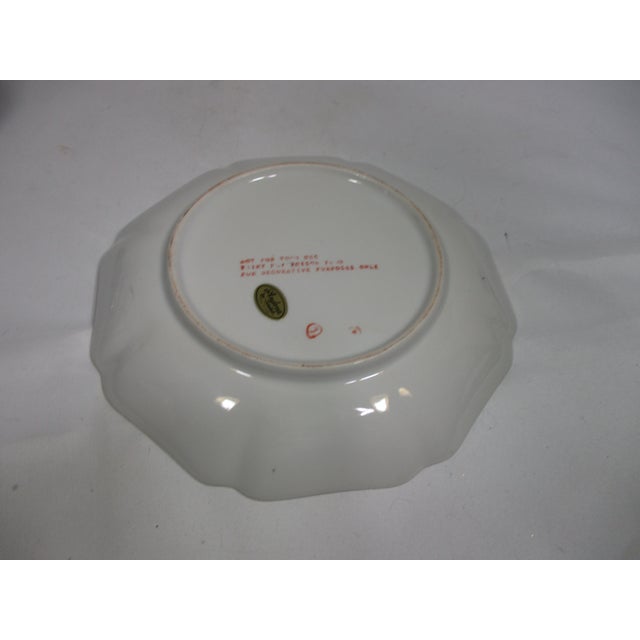 1970s Vintage 1970s Andrea by Sadek Asian Tobacco Leaf Plate For Sale - Image 5 of 6