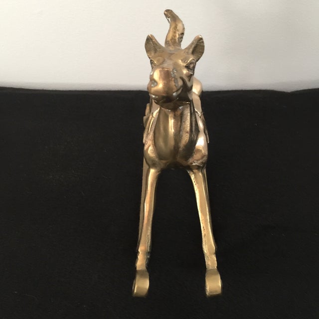 Industrial Traditional Brass Horse - Vintage Brass Rocking Horse For Sale - Image 3 of 7