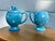Mid 20th Century Napco “Miss Cutie Pie” Sugar Bowl and Creamer Set For Sale - Image 4 of 12