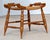 1950s Vintage Hitchcock-Style Maple Bench With Woven Rush Seat & Gold Stenciling For Sale - Image 5 of 18