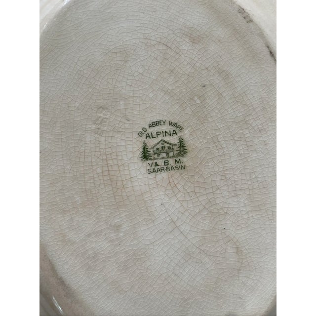 Late 19th Century Old Abbey Ware Alpina Platter by Villeroy & Boch Mettlach For Sale In New York - Image 6 of 6