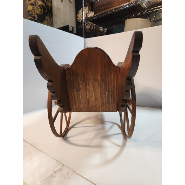 Wood Hand Carved Wood Goose Wagon by Pruitt"s Place For Sale - Image 7 of 11