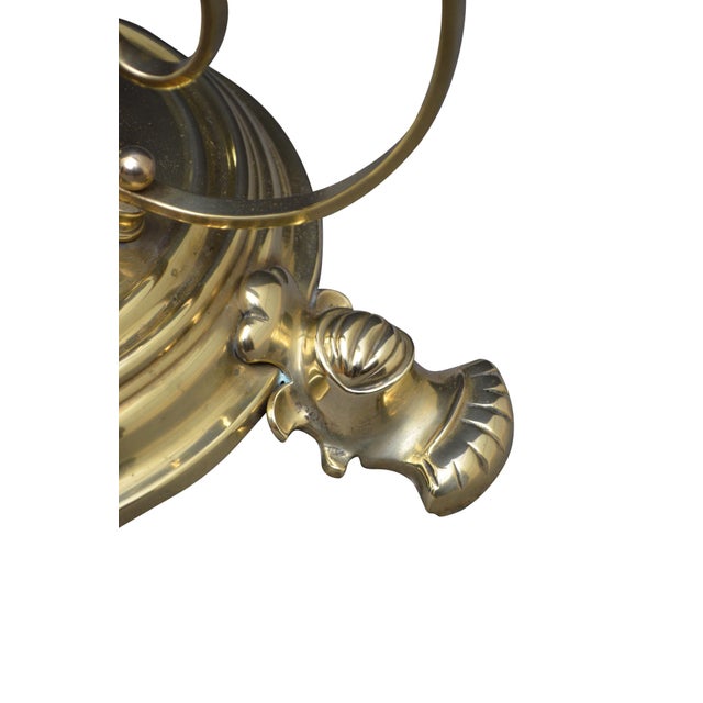 Arts and Crafts English Brass Height Adjustable Floor Lamp, 1900 For Sale - Image 9 of 13
