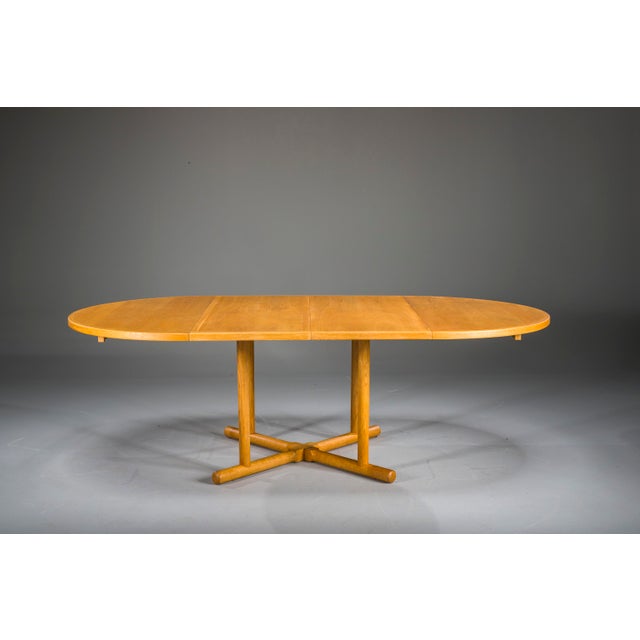 Jason Møbler Danish Extendable Oak Dining Table by Kurt Østervig for Jason Møbler, 1950s For Sale - Image 4 of 18