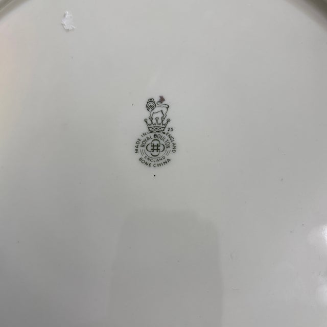 Royal Doulton Royal Doulton Cabbage Rose Platter Circa 1910 For Sale - Image 4 of 4