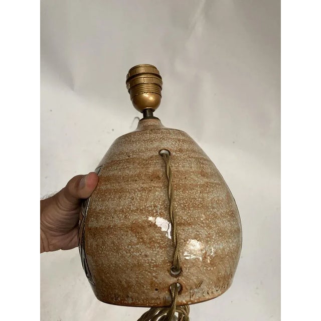 1970s Vallauris Ceramic Lamp, 1970s For Sale - Image 5 of 7