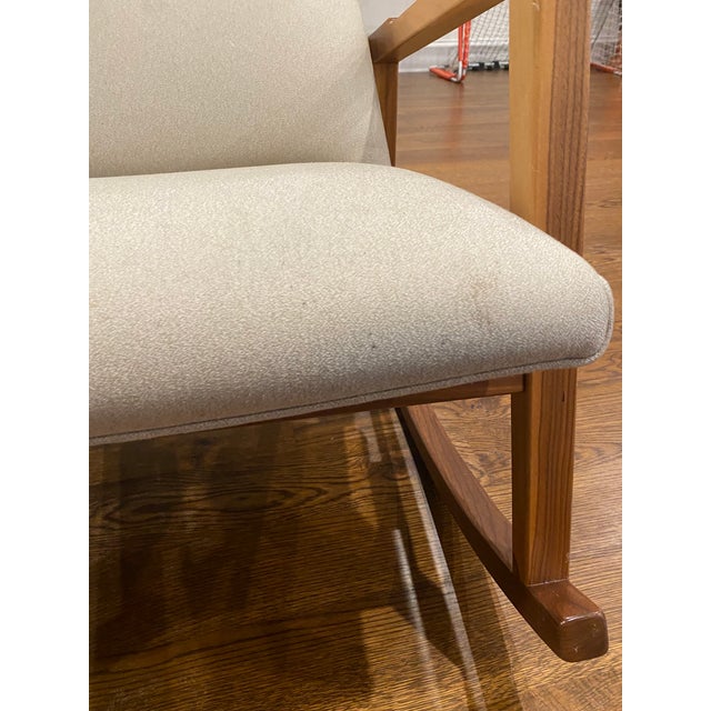 Wood Jen Risom Rocker in Walnut For Sale - Image 7 of 10
