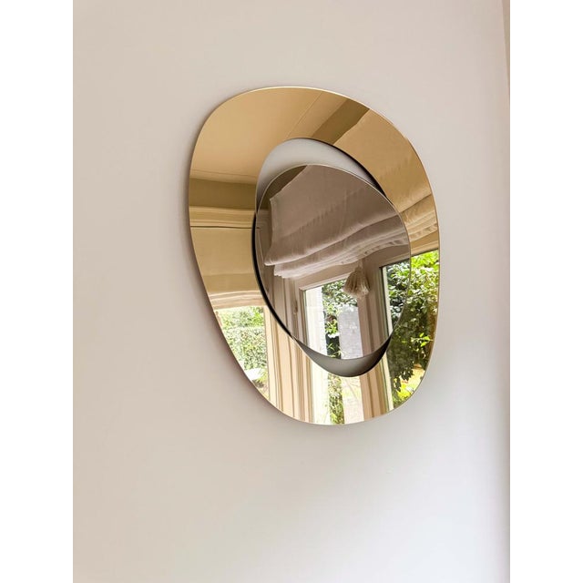 Handcrafted Soul Me Concept Mirror in Gold and Bronze by Pon Design For Sale - Image 6 of 7