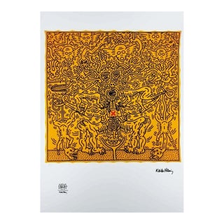 1990s After Keith Haring, Figurative Composition Limited Edition Lithograph For Sale