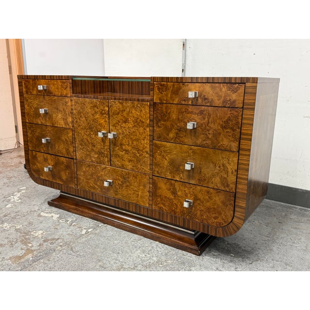 Art Deco Michael Amini for Aico Cloche Sideboard, Bourbon For Sale - Image 3 of 12