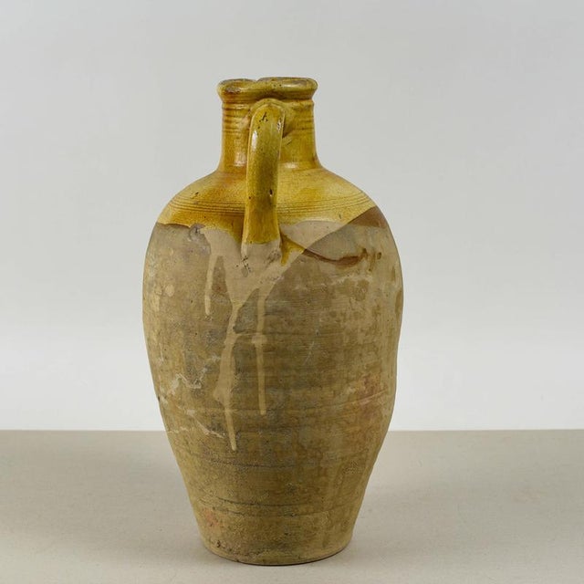 Glazed Ceramic Oil Amphora Vase For Sale - Image 6 of 9