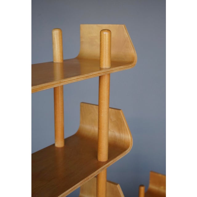 Large Shelving Unit in Birchwood by Willem Lutjens for Gouda Den Boer,1950s For Sale - Image 12 of 14