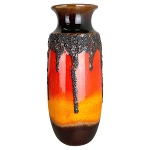 Crusty Fat Lava Vase from Scheurich, Germany, 1970s