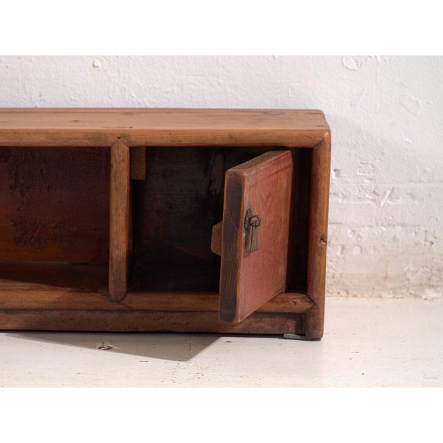 Low Antique Qing Dynasty Pine Gansu Sideboard For Sale - Image 9 of 12