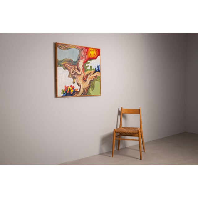 1960s Figure Under the Sun, 1960s, Oil on Canvas For Sale - Image 5 of 11