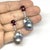 Diamond Rubellite Tourmaline Pearl Earrings 18k Gold 6.25 TCW Certified For Sale - Image 10 of 10