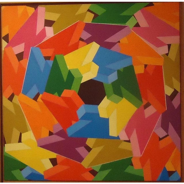 Vertigo is a colorful artwork realized by the Italian artist Franco Giuli during the 1989-1990. Acrylic on canvas. Artwork...